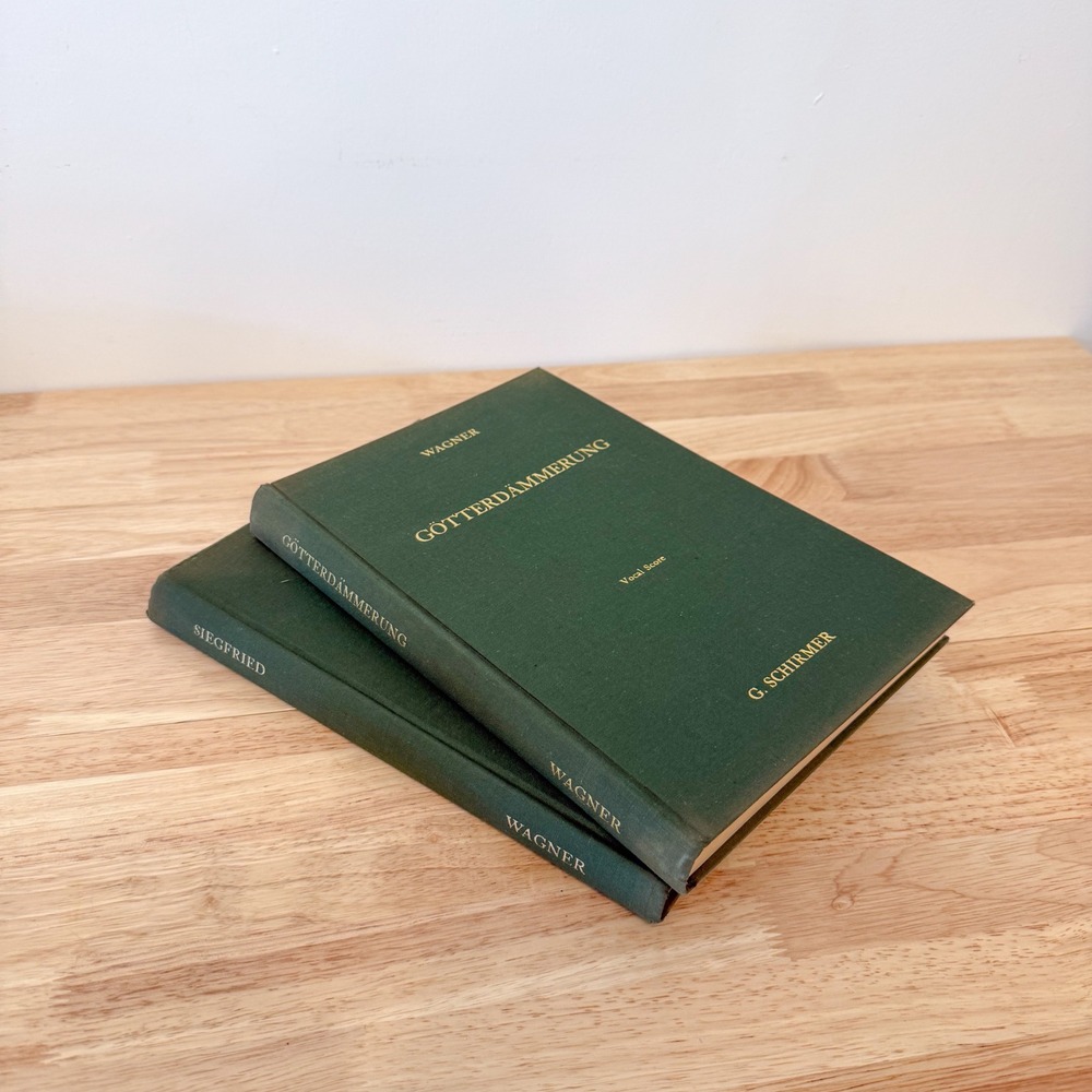 Richard Wagner Siegfried & Götterdämmerung Vocal Scores G Schirmer Hardcover Set
